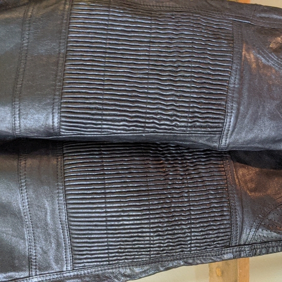 Genuine Leather Riding Pants - Picture 4 of 5